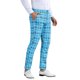 thumbnail image 5 of Pantalones de traje de hombre de corte regular de cuadros Inspire Chic, con frente plano y cintura elástica, 28 Azul Brillante, 5 of 6
