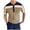 Khaki, variant on Fesfesfes Short Sleeve Blouse for Men Knit Colorblock Fashion Lapel Button Up Short Sleeve Shirts