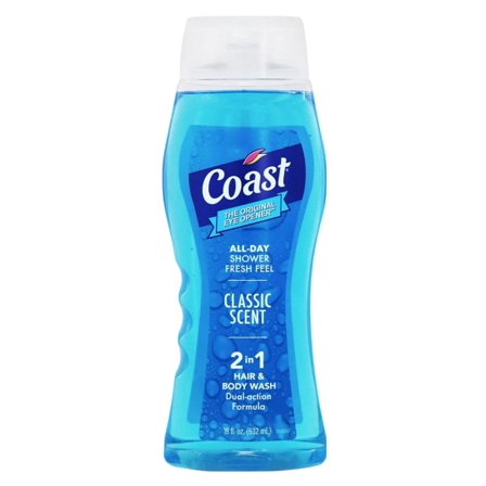 Coast Hair & Body Wash 2-In-1 Classic Scent 18oz (Pack of 3)