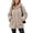 04#Khaki, variant on Plus Size Womens Fuzzy Winter Coats Full Zip Oversized Lightweight Hooded Fall Jackets with Pockets Drawstring Long Sleeve Loose Outerwear Size to 4XL