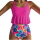 thumbnail image 5 of Traje de baño vintage estampado para mujer, traje de baño conservador, traje de baño de bikini con falda de playa estampada para mujer, traje de baño de nailon para mujer, 5 of 8