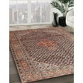 thumbnail image 3 of Ahgly Company Machine Washable Indoor Rectangle Traditional Light Copper Gold Area Rugs, 8' x 10', 3 of 7