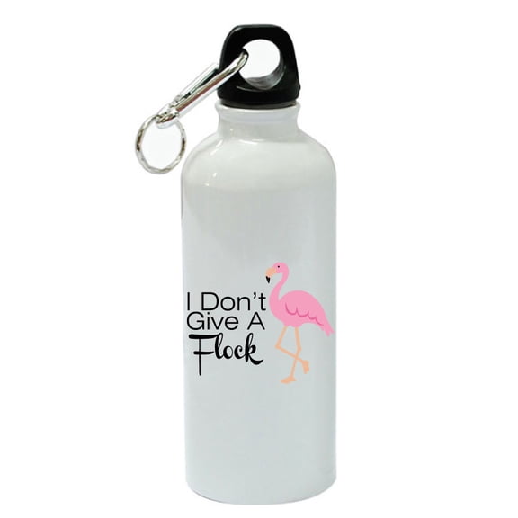 I Don't Give A Flock White Aluminum Sports 20 oz Water Bottle
