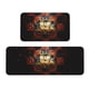 thumbnail image 1 of Juego de 2 alfombrillas de cocina de terciopelo de cristal con el logotipo del equipo de fútbol de los Bengals, alfombrilla absorbente antideslizante para el hogar, el dormitorio y la cocina, 1 of 6