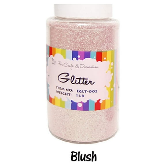 1lb SUPER FINE GLITTER POWDER 16 oz Blush Pink