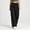 RYE1-Black, variant on Brqkzdu Womens Parachute Pants Elastic High Waist Drawstring Quick Dry Cargo Pant Lightweight Hiking Travel Casual Trousers with Pockets