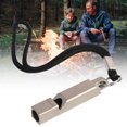 thumbnail image 3 of Emergency Whistle Heavy Duty Crisp Sound Lightweight Life-saving Titanium Alloy Whistle with Lanyard for Camping, 3 of 7