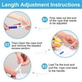 thumbnail image 4 of NAISHIER 6Pcs Jump Rope For Kids, Soft Beaded Jump Rope, Adjustable Length Tangle-Free Segmented Soft Beaded Skipping Rope，for Women, Men and Kids Keeping Fit, Workout and Weight Loss, 4 of 7
