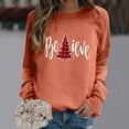 thumbnail image 5 of WEAIXIMIUNG Sweatshirts pour Femmes avec Slogans Sweat à Capuche Léger à Manches Longues Col Rond Imprimé de Noël, 5 of 5