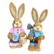 thumbnail image 3 of Figuras de paja de conejo de Pascua Zulema Estatuilla de conejito 35 cm de alto, 3 of 8