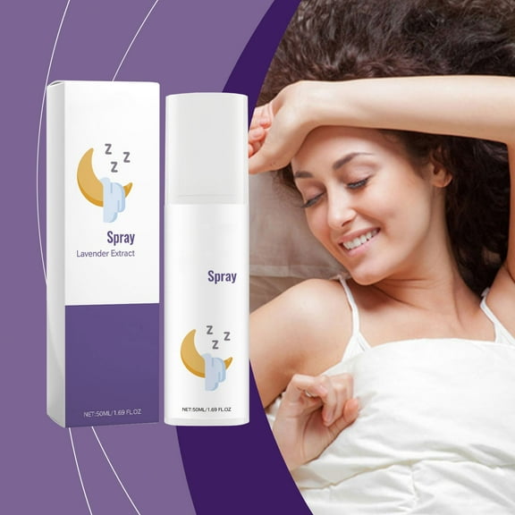 HomeKingdee Lavender Aroma Sleep Soothing Spray - Natural Calming Relaxing Mist for Bedtime, Stress Relief & Better Sleep, 50ml Essential Oil Pillow Mist for Home, Travel, Gifts