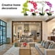 thumbnail image 5 of Wosthever Orquídeas artificiales Flor Decoración para el hogar Ligero Decoración falsa Plantas Cuenco blanco Olla Cocina Oficina Balcón Decoración Blanco Wosthever HA084089-02, 5 of 6