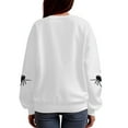 thumbnail image 5 of TTUHYWXI Crewneck Halloween Sweatshirts for Women Skeleton Ghost Print Long Sleeve Sweaters Overized Loose Fit Fall Pullover (White, XL), 5 of 6