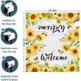 thumbnail image 6 of Spring Summer Welcome Mailbox Cover Magnetic Standard Size 25.5"x21" Sunflower Butterfly Decorative Mailbox Covers Farmhouse Rustic Decor Post Letter Box Cover Wrap for Outside Spring Decoration, 6 of 6