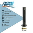 thumbnail image 3 of Seasons Comfort Tower Fan, 40W, 3 Speeds, Oscillating, Electric, Indoor - FTW29B, 3 of 9