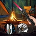 thumbnail image 1 of Metal Gas Lighter, 1.18*8.07 Inch Windproof High Temperature Spitfire Household Kitchen High Temperature Welding, Windproof Direct Impact Lighter Inflatable Outd, For Camping BBQ Home Kitchen Grill, 1 of 9