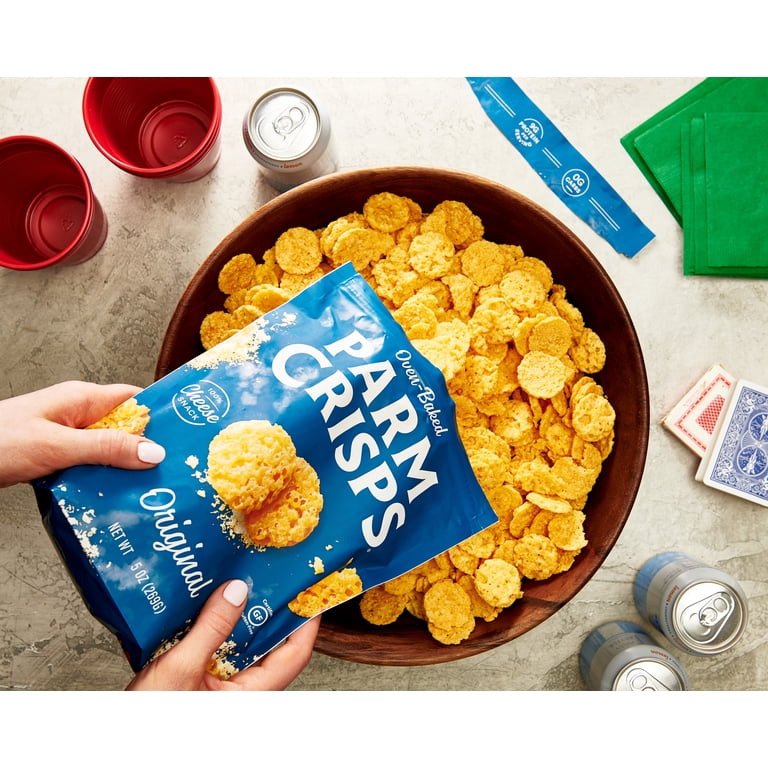 ParmCrisps Original Cheese Snack, Oven-Baked Crunchy Parmesan