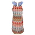 thumbnail image 2 of Richie House Girls' nation patterned dress with ruffled collar RH0975, 2 of 2