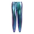 thumbnail image 5 of RongHuan Women's Shiny Pants Loose Elastic High Waisted Hip Hop Pant Evening Party Clubwear Trousers, 5 of 6