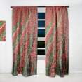 thumbnail image 2 of Designart 'Rows of Red Tulip Flowers' Floral Curtain Panel, 2 of 5