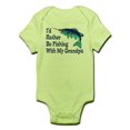 thumbnail image 1 of CafePress - I'd Rather Be Fishing With My Grandpa Infant Bodys - Baby Light Bodysuit, 1 of 1