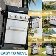 thumbnail image 3 of Furnibear 4 Burner BBQ Propane Gas Grill, Stainless Steel 34,200 BTU Patio Garden Barbecue Grill with 2 Foldable Shelves, Spice Rack, 3 of 9