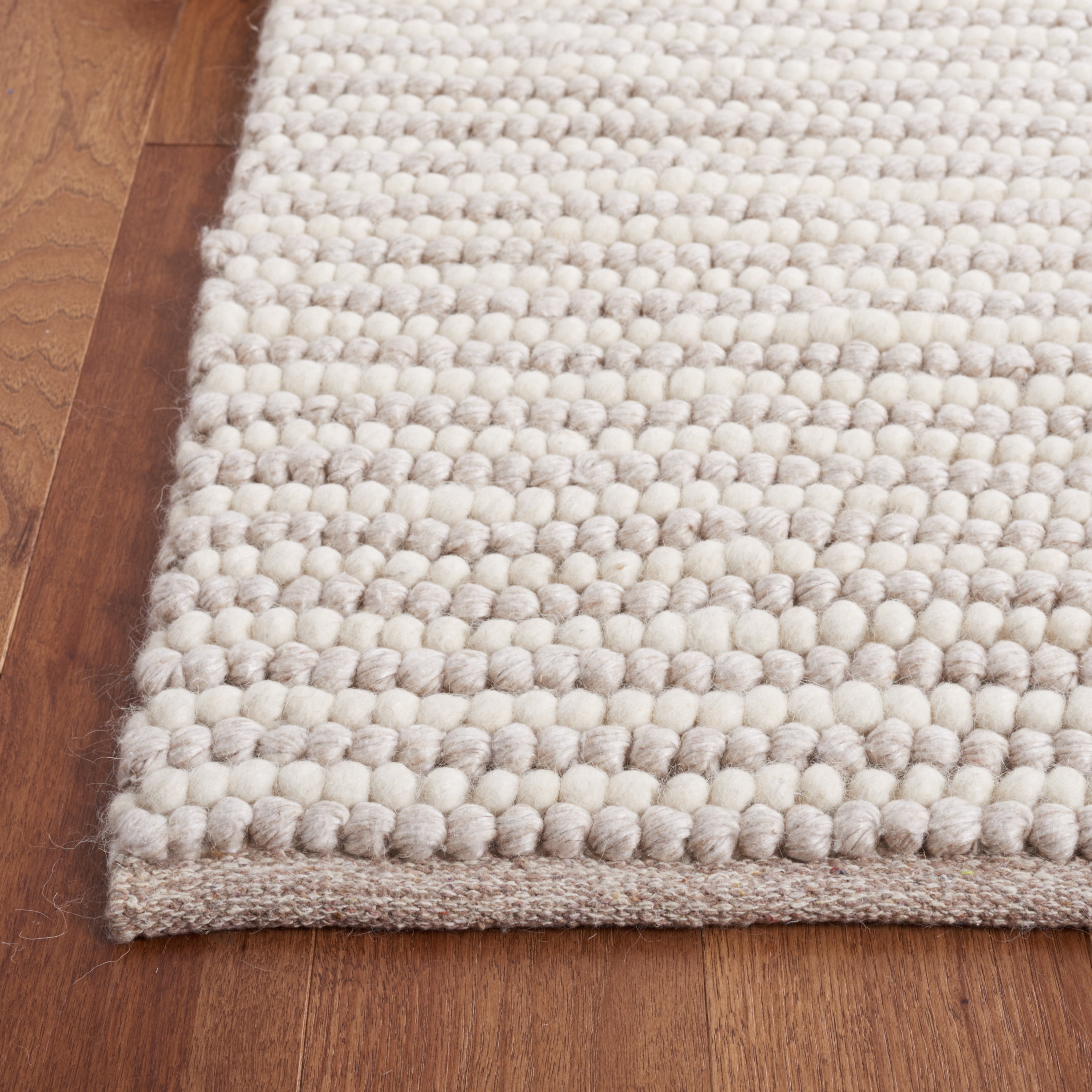 SAFAVIEH Martha Stewart Natura Striped Runner Rug, Ivory/Beige, 2'3" x 9'