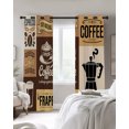 thumbnail image 2 of Vintage Coffee Blackout Curtains 39 Inches Length, Farmhouse Retro Art Coffee Beans Window Treatment Thermal Insulated Drapes for Bedroom Living Room 2 Panels 55x39 Inches, 2 of 5