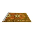 thumbnail image 2 of Ahgly Company Machine Washable Indoor Rectangle Persian Yellow Traditional Area Rugs, 6' x 9', 2 of 4
