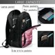 thumbnail image 4 of Balery Pink Glitter Heart Candy Mochila con carga USB para hombre y mujer - Mochila impermeable y antirrobo para portátil con puerto USB para viajes, trabajo, estudios y universidad, 4 of 7