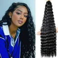 thumbnail image 2 of PFDDRW Extension de Cheveux Synthétiques Torsadés Ondulés Profonds 30 Pouces I3J5, 2 of 9