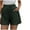 Army Green, variant on Viikei Summer Shorts for Women Women's Loose Wide Leg Pants High Waist Straight Pants Casual Cotton Linen Shorts