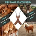 thumbnail image 3 of JOWNEEL Left and Right Handed Hoof Knives with Wooden Handle 2Pack Farrier Hoof Trimming Knife Set of Horses Cow Donkey, 3 of 7
