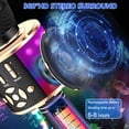 thumbnail image 4 of Micrófono de karaoke Amazmic Kids portátil Bluetooth negro dorado, 4 of 9