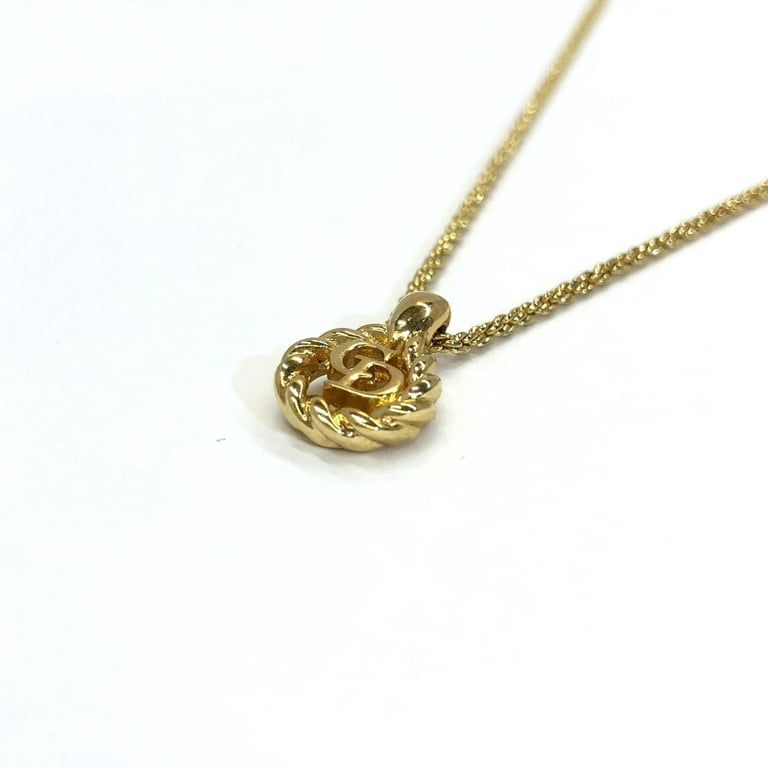 Gold Dior Gold-Tone Pendant Necklace – Designer Revival