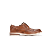 Kenneth Cole Reaction Men's Cognac Klay Flex Wingtip Oxfords Shoes, 10 M
