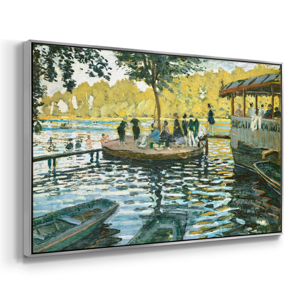 Vintage Landscape-CXV By Wexford Home Framed in Silver Wood Gallery Wrapped Canvas 27 in. x 41 in.