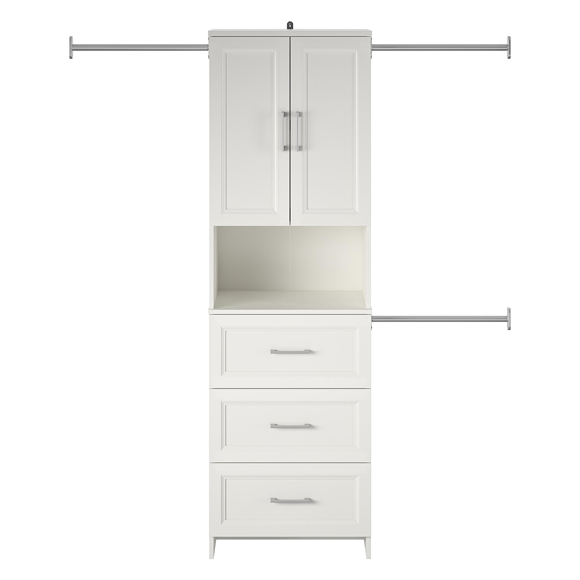 Nevaeh Ridge 3 Drawer Closet Storage, White