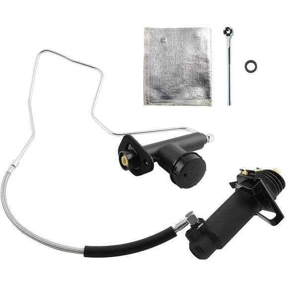 Pre-Filled Clutch Master Cylinder and Slave Cylinder Assembly for Ford F250 F350 F Super Duty F59 1992-1997, 136.65513