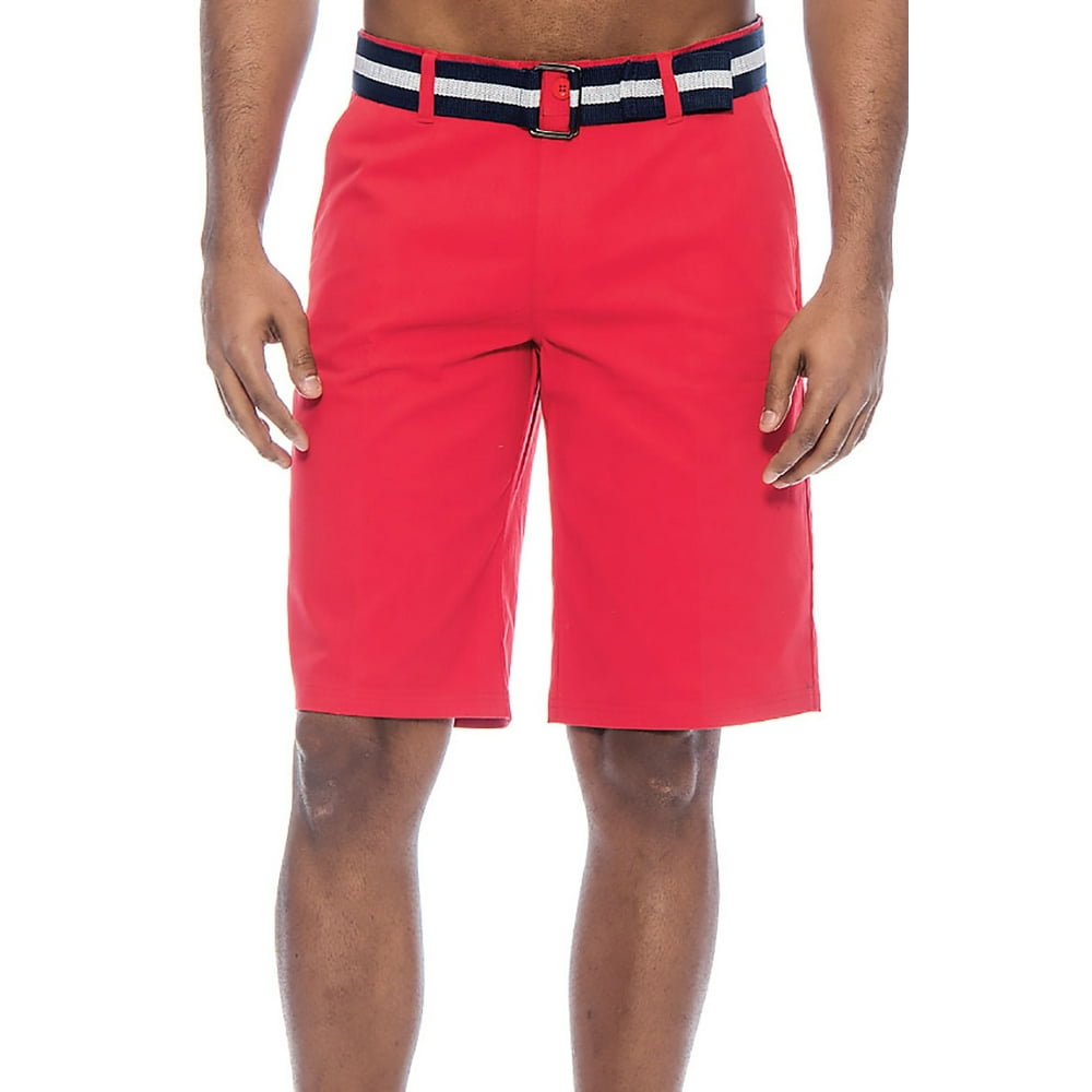 True Rock - True Rock Men's Bahamas Belted Walking Shorts (RED17, 36 ...