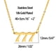 thumbnail image 2 of Sonducket Number Pendant Charm Necklace Golden Women Christmas Gift Long Women Friend Stainless Chain Choker Ladies Steel Chains Neck Ropa, zapatos y accesorios Miscelánea No.7 Sonducket AP007130-07, 2 of 6