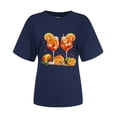 thumbnail image 3 of T-shirt à Manches Courtes Imprimé Col Rond Décontracté pour Femmes, 3 of 3