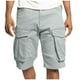 thumbnail image 1 of Pantalones Cortos de Hombre de Cintura Elástica con Bolsillos de Color Sólido Pantalones de Ropa de Trabajo Casual, Moda Suelta Pantalones Cortos de Algodón para Correr, Trabajo Y Diario, 1 of 6