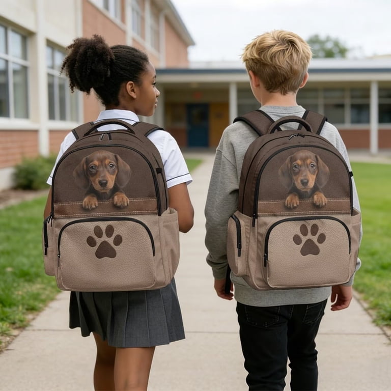 childrens leather backpack Childhome in Leatherlook Brown but it cannot fit for iPad and laptop MilWorld ransel randoseru girls and