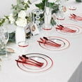 thumbnail image 3 of 600PCS Red Disposable Plates, Heavy Duty Plastic Dinnerware Set for 100 Guests Includes 100 Dinner & Dessert Plates, Cups, Spoons, Forks, and Knives, Perfect for Parties, Weddings,and Daily Use, 3 of 12