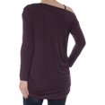 thumbnail image 2 of Rachel Roy Blouse Asymétrique en Tricot pour Femmes, Violet, Très Grand, 2 of 2