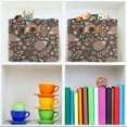thumbnail image 6 of GZHJMY Cute Hedgehog Foldable Canvas Storage Bin, Sturdy Fabric Storage Basket with Handles, Storage Cube Box for Organizing Shelf Nursery Toy Closet 2PCS#696, 6 of 7