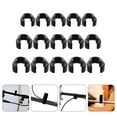 Zonh 15 Microphone Cable Clips Flexible Pole Mount Organizers Plastic