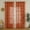 Orange, variant on Sunyuer Rose Lace Curtains for Bedroom, Rustic Vintage Floral Lace Sheer Curtains, Scalloped Privacy Sheer Lace Window Curtains, 2 Panels