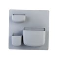 thumbnail image 1 of Rongfmy 1PC Self-Adhesive Wall Rack Bookshelf Remote Holder Refrigerator Kitchen Storage Blue Gray B, 1 of 8
